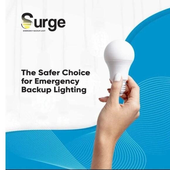 Surgebulb Battery Backup Light Bulb-Emergency Self Rechargeable Support - Picture 3 of 6